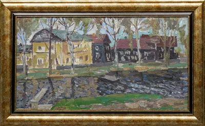 Сафонов Вениамин Алексеевич. В поселке. 1972.