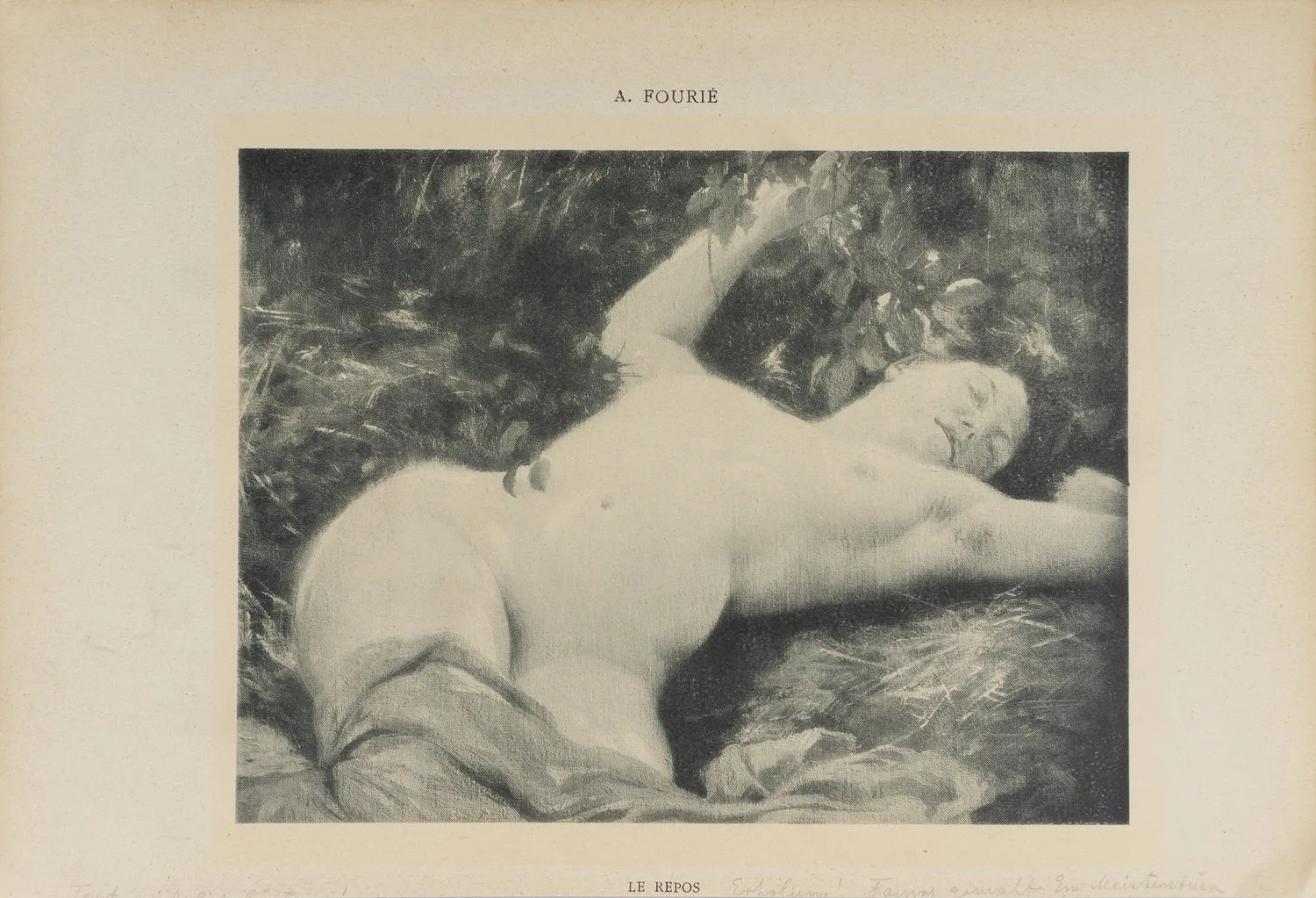 4 фототипии «Ню в живописи». Франция, нач. XX века. — фото 2