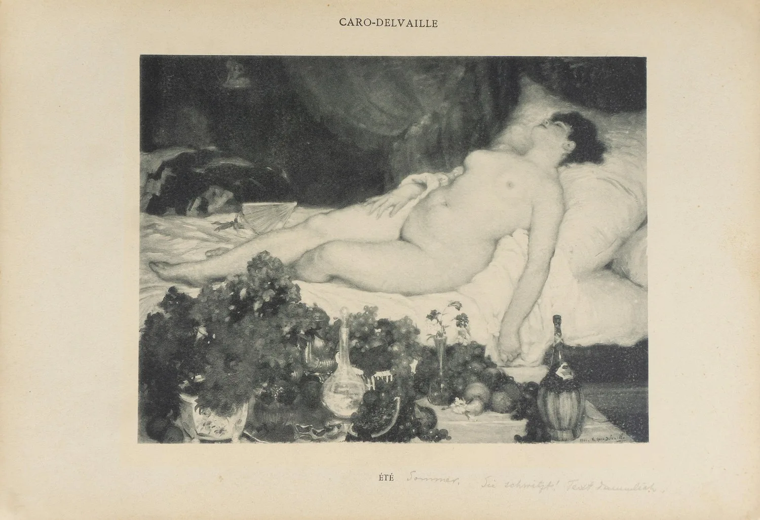 4 фототипии «Ню в живописи». Франция, нач. XX века. — фото 4