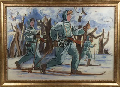 Фёдор Антонов. "Лыжники". 1941-1943 гг.