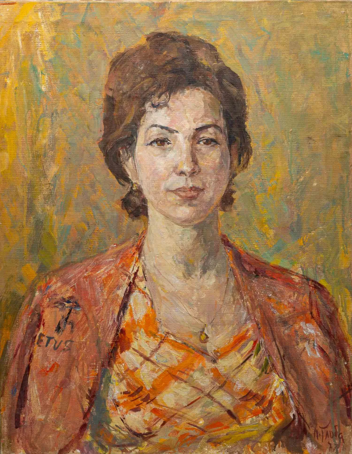 Глоба Павел Филиппович. Портрет Людмилы Кориной. 1977. — фото 1