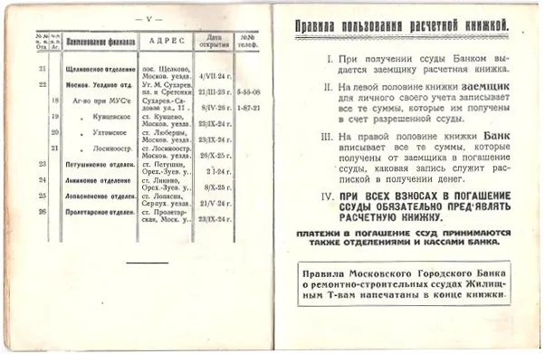 Расчётная книжка по ремонтно-строительной ссуде Московского городского банка на имя Петра Ивановича Соколова. 1927. — фото 5