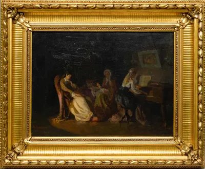 Загорский Николай Петрович. Семейная сцена. 1870-е годы.