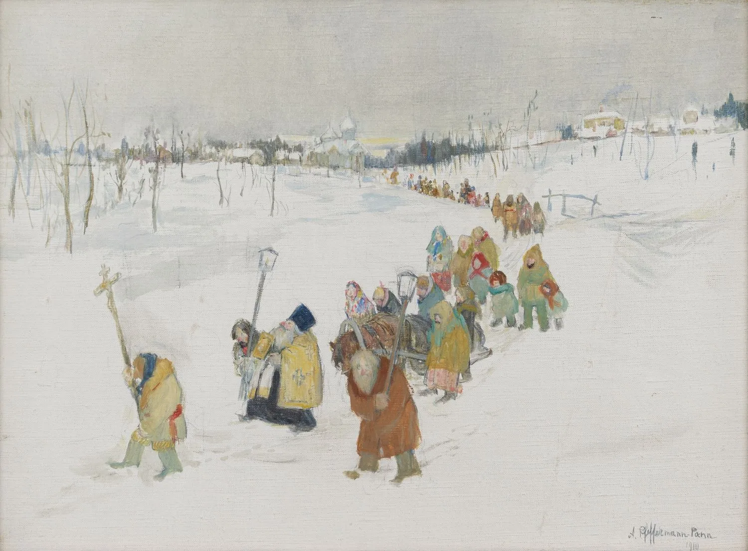 Панн Абель (Абба Пфеффеманн). Крестный ход. 1910. — фото 2