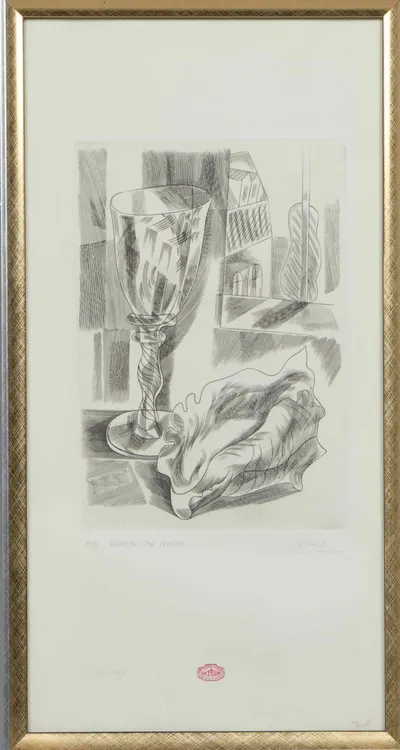 Ортега Луис. Bodegon con concha (Натюрморт с ракушкой). 1973.