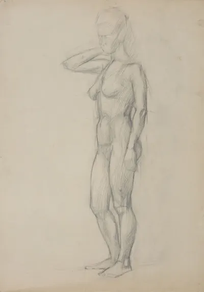 Неизвестный художник. Натурщица. 1970-е годы.