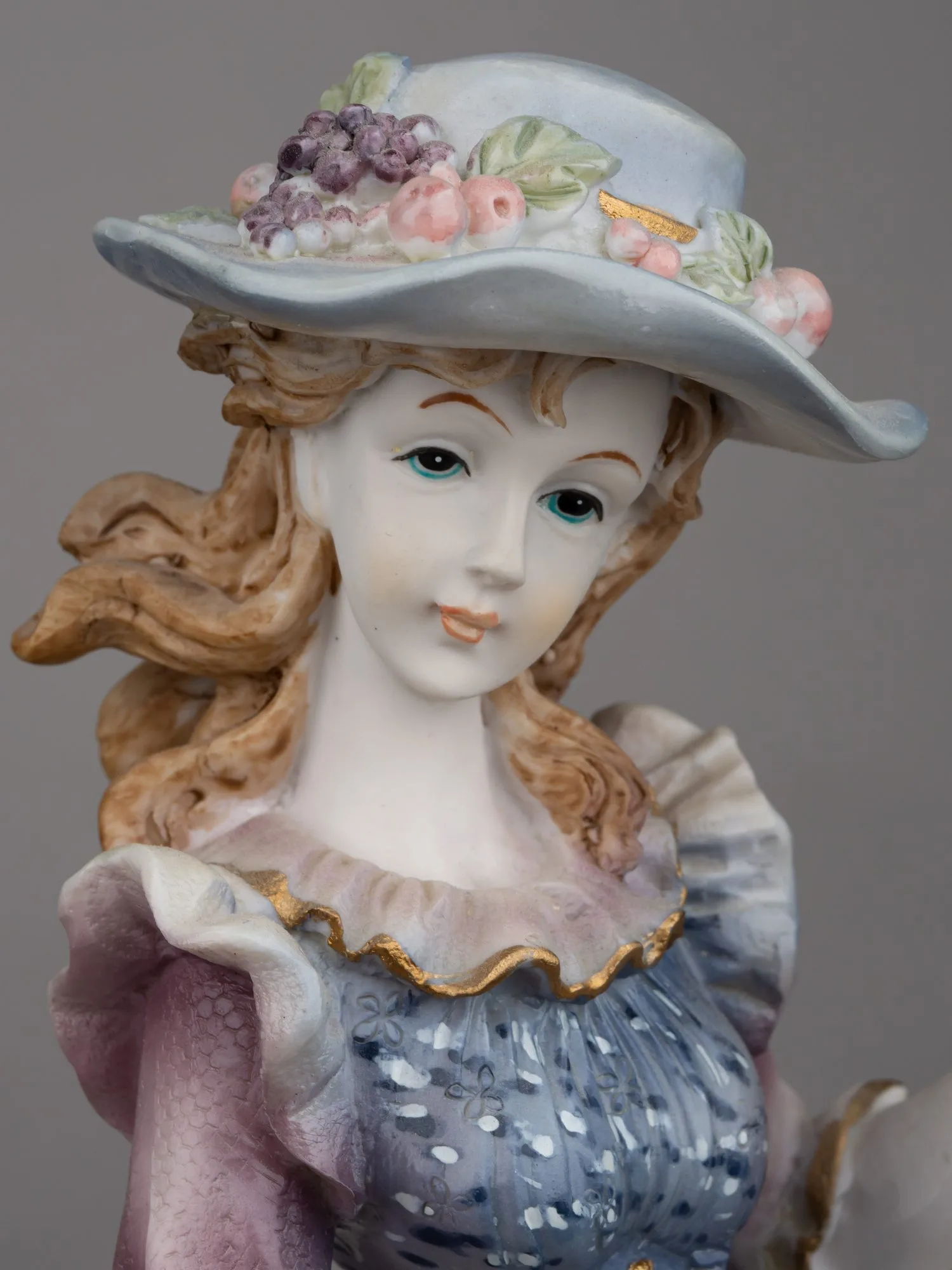 Кукла «Дама с фруктами, аллегория Лета». Великобритания, фирма Enesco, серия «New Wish Collection», 2006 г. — фото 5