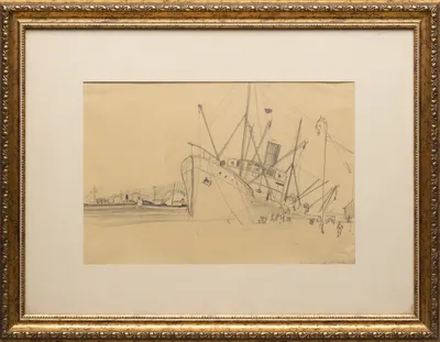 Лучишкин Сергей Алексеевич. Батумский порт. 1929.
