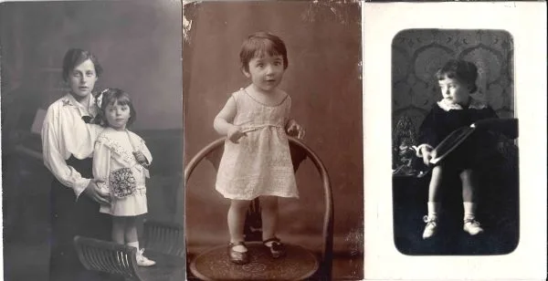 8 фотографий (преимущественно формата открытки) «Дети». 1900-е - 1930-е годы. — фото 3