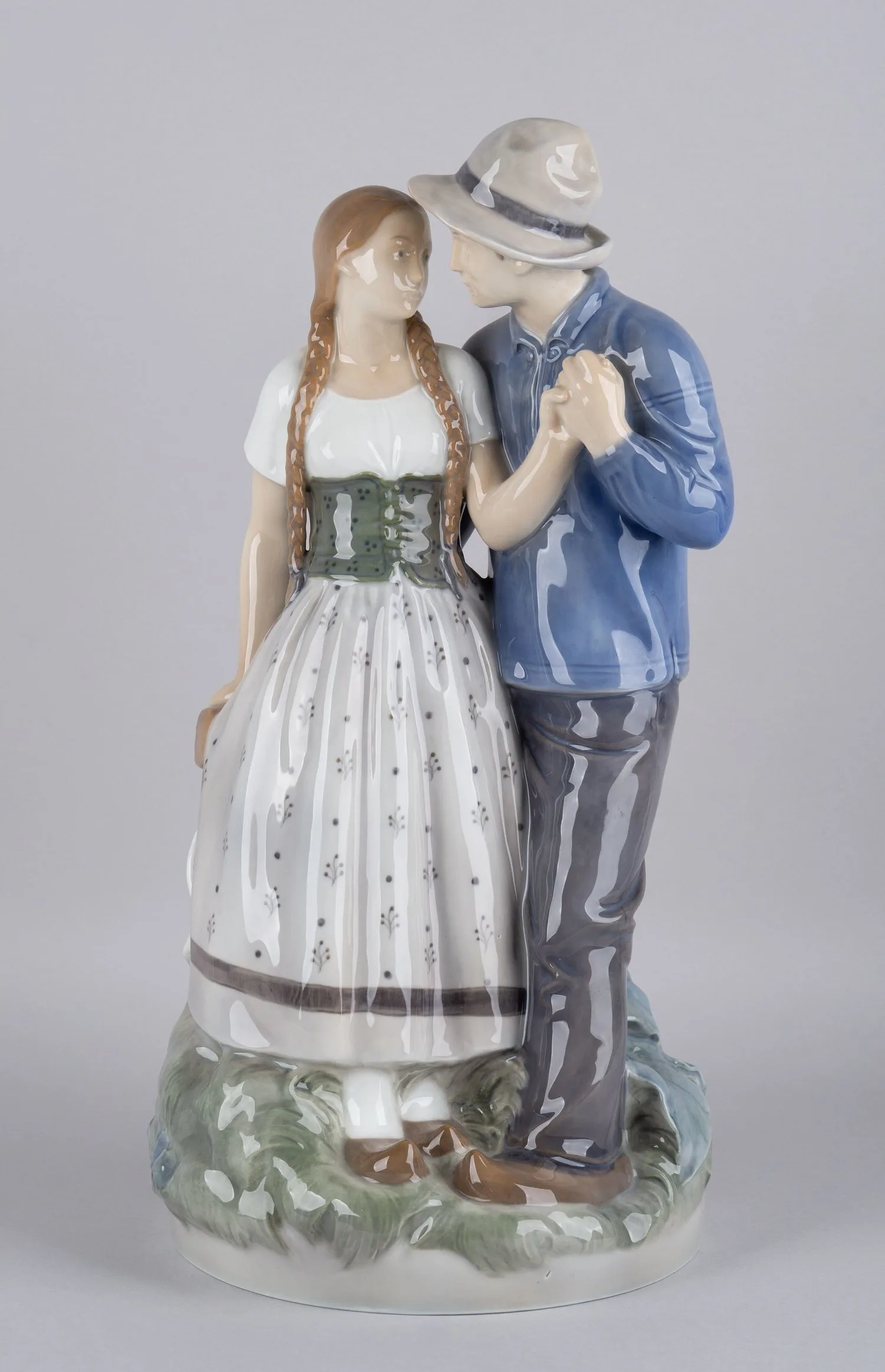 Статуэтка «Влюбленные Хенрик и Эльза». Дания, Royal Copenhagen, скульптор Holger Christensen, 1965 г. — фото 3