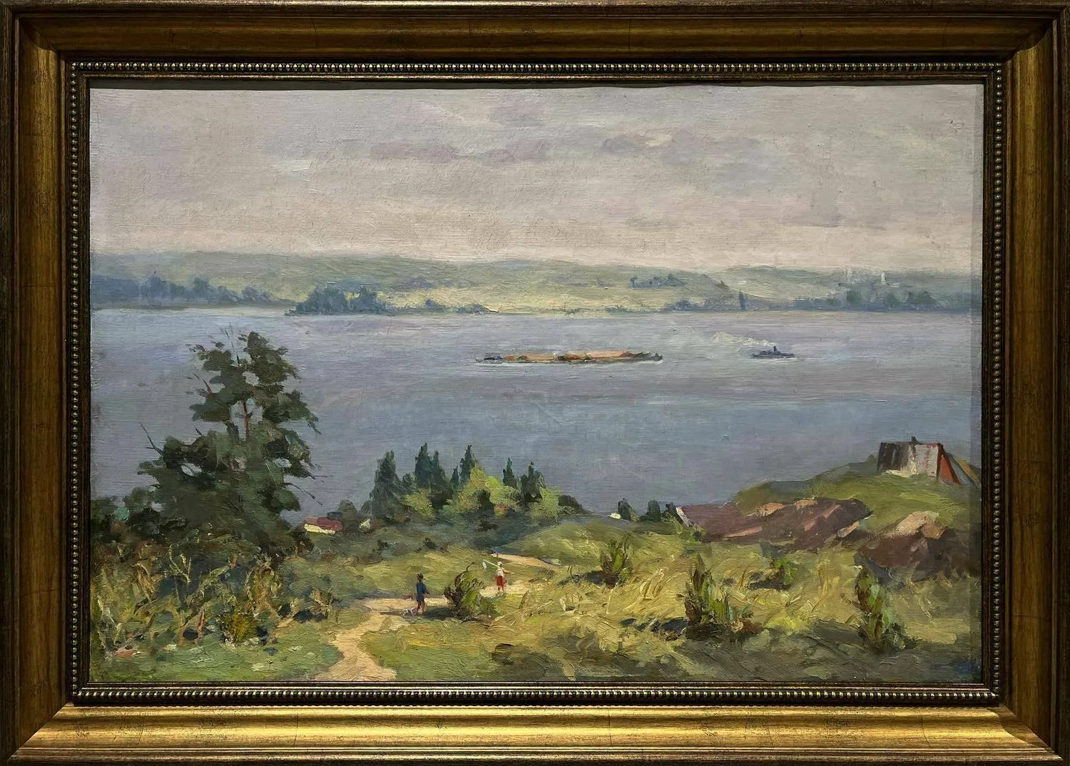 Коган-Шац Матвей Борисович. У реки. 1960-е годы. — фото 1