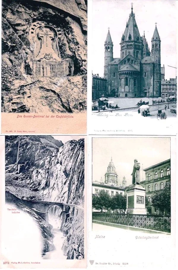 Более 160 видовых открыток. Зап. Европа (преимущественно), Япония, 1900-е - 1930-е годы. — фото 2