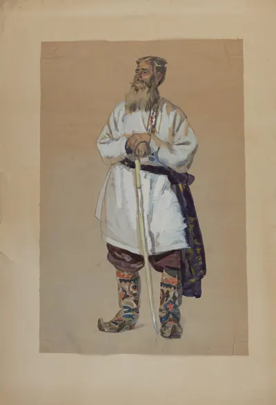 Аксинин Е. Этюд крестьянина. 1970-е - 1980-е годы.