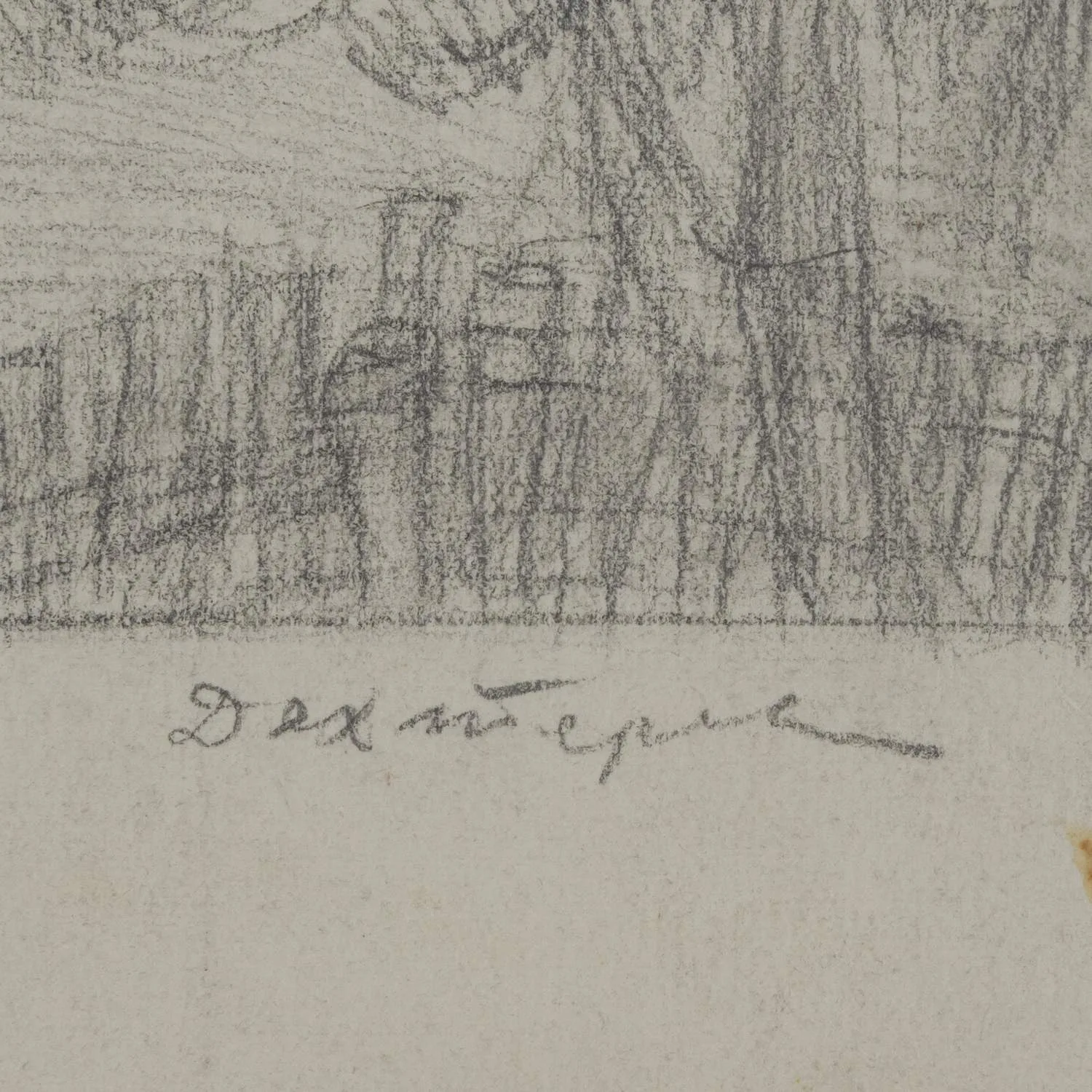 Дехтерева Татьяна Александровна. Предуралье. Эскиз к автолитографии. 1970-е годы. — фото 2