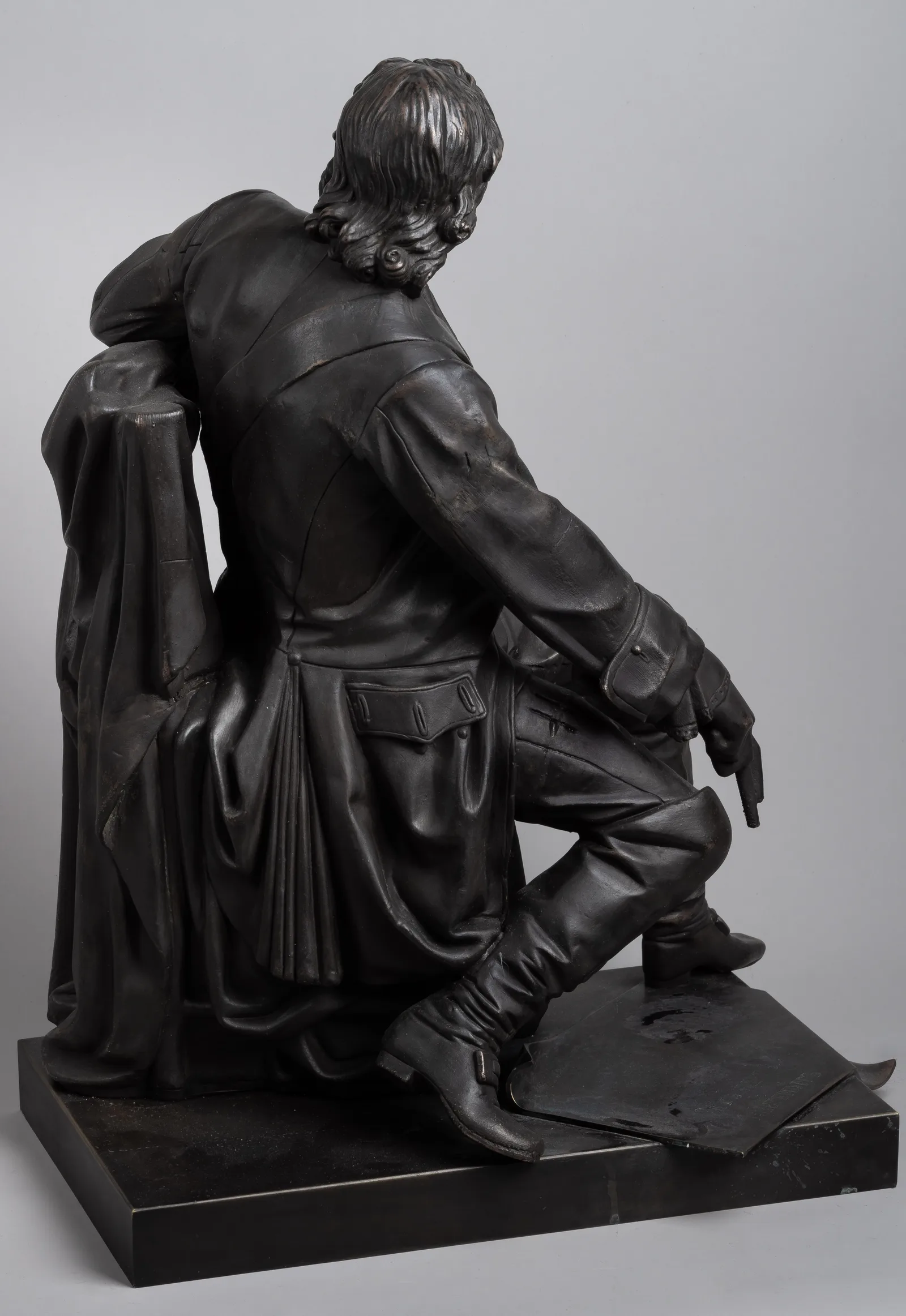 Кабинетная скульптура «Петр I». Россия, автор модели - А.М. Опекушин, 1872 г. С экспертизой. — фото 3