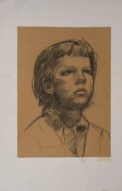 Логунова И. Портрет мальчика. 1960-е - 1970-е годы.