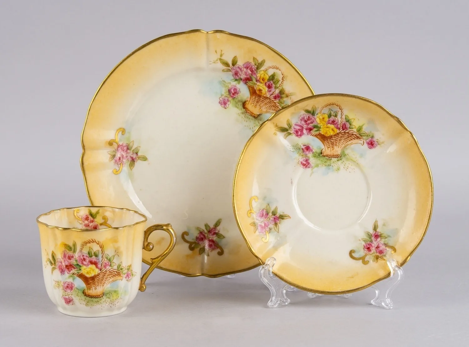 Чайное трио Nautilus Porcelain. Шотландия, конец XIX - начало ХХ века. — фото 6