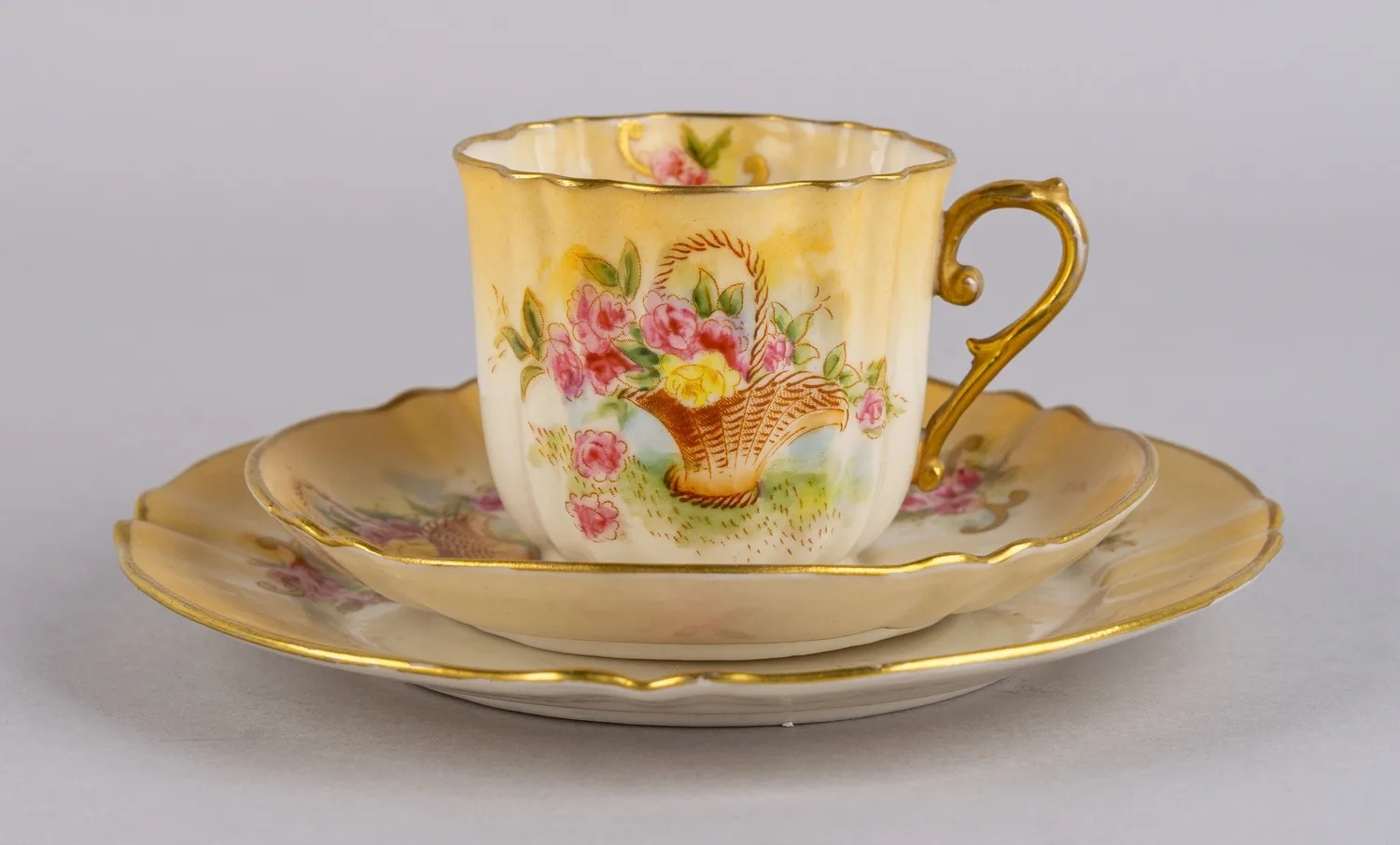 Чайное трио Nautilus Porcelain. Шотландия, конец XIX - начало ХХ века. — фото 1