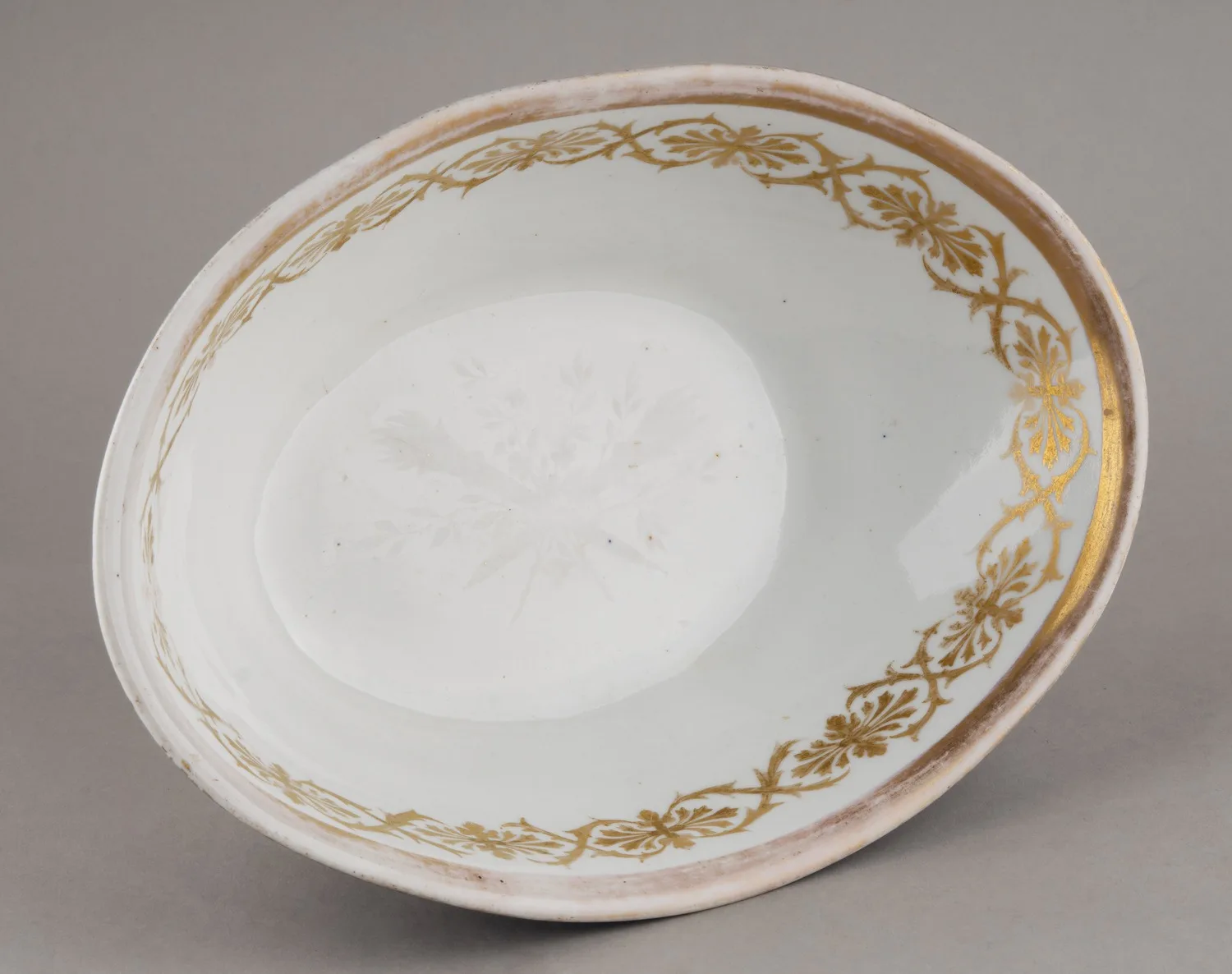 Салатник кобальтовый. Россия, Императорский фарфоровый завод, 1855-1881 годы. — фото 3