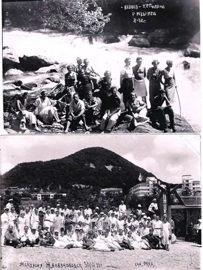 12 фотографий ""Курорты Кавказа"". 1930-е - 1950-е годы.