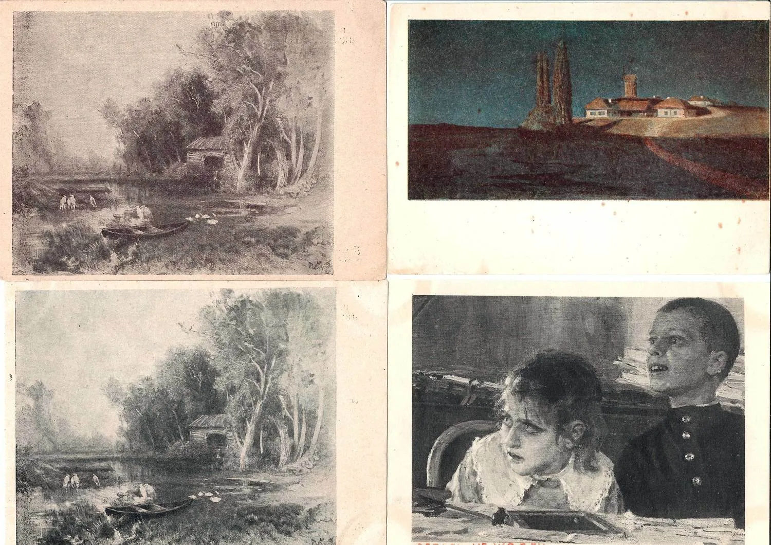 14 открыток «Живопись». СССР, 1940-е годы. — фото 1