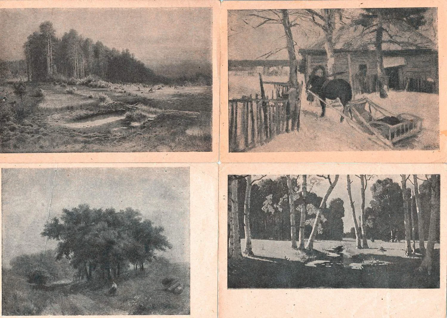 14 открыток «Живопись». СССР, 1940-е годы. — фото 3