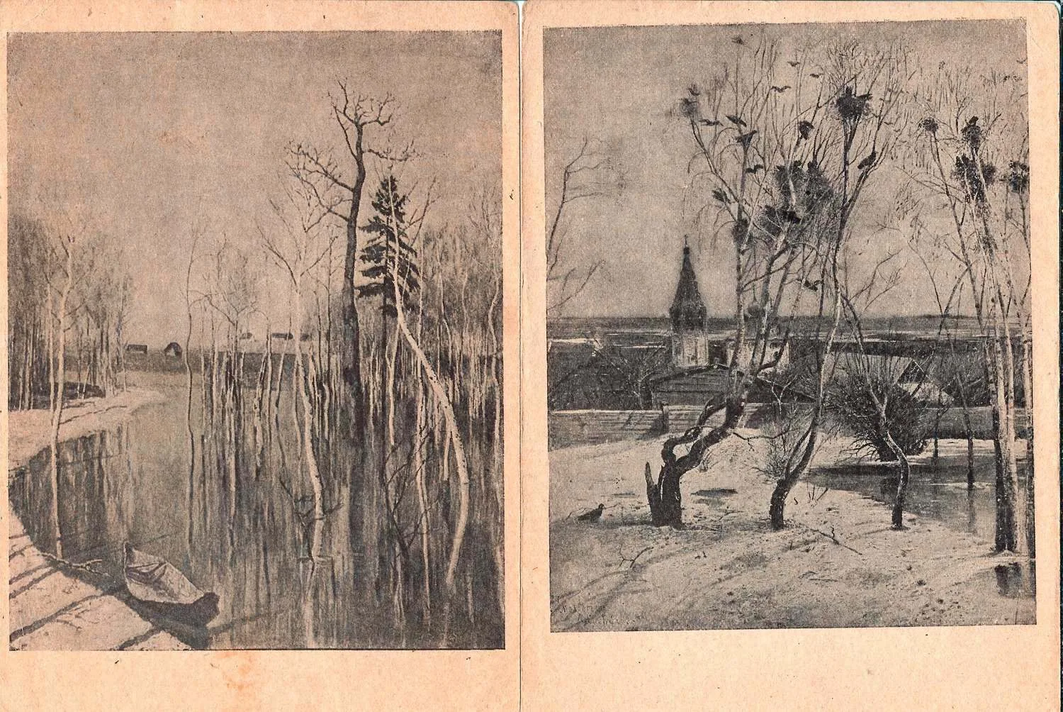 14 открыток «Живопись». СССР, 1940-е годы. — фото 4