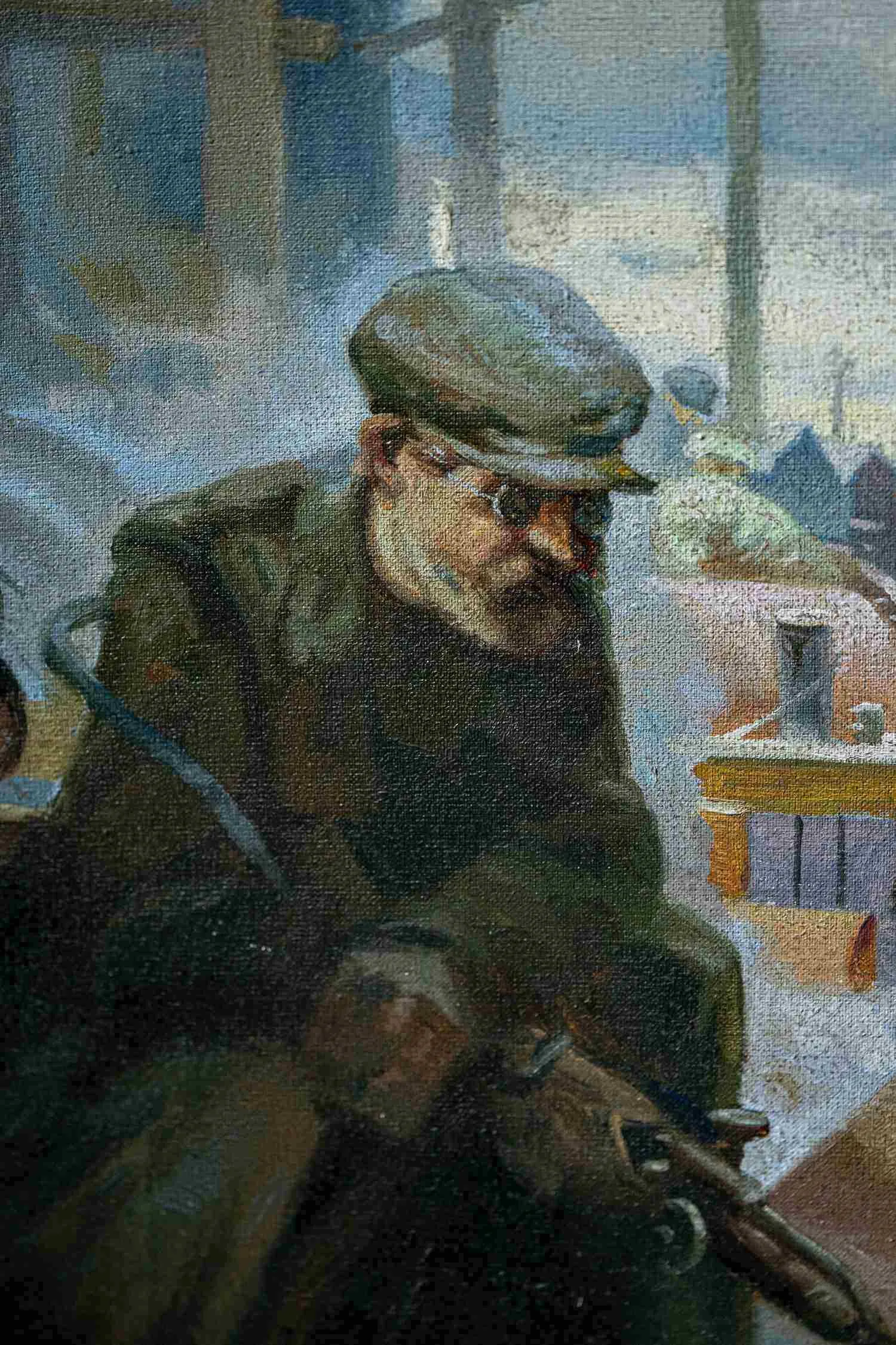 Копия с картины Котова Петра Ивановича. Красное Сормово. Вторая половина XX века. — фото 2