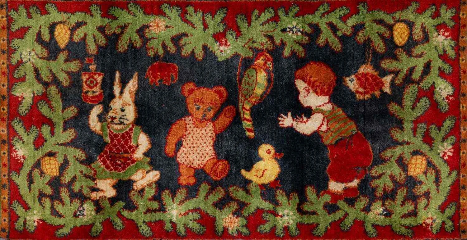 Ковер детский «Новогодний». СССР, 1950-е-1960-е годы. — фото 2
