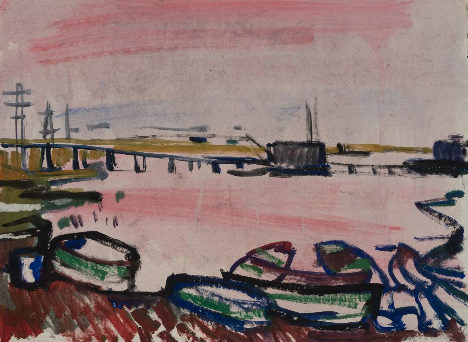 Алексеев Адольф Евгеньевич. Лодки. 1961. — фото 1