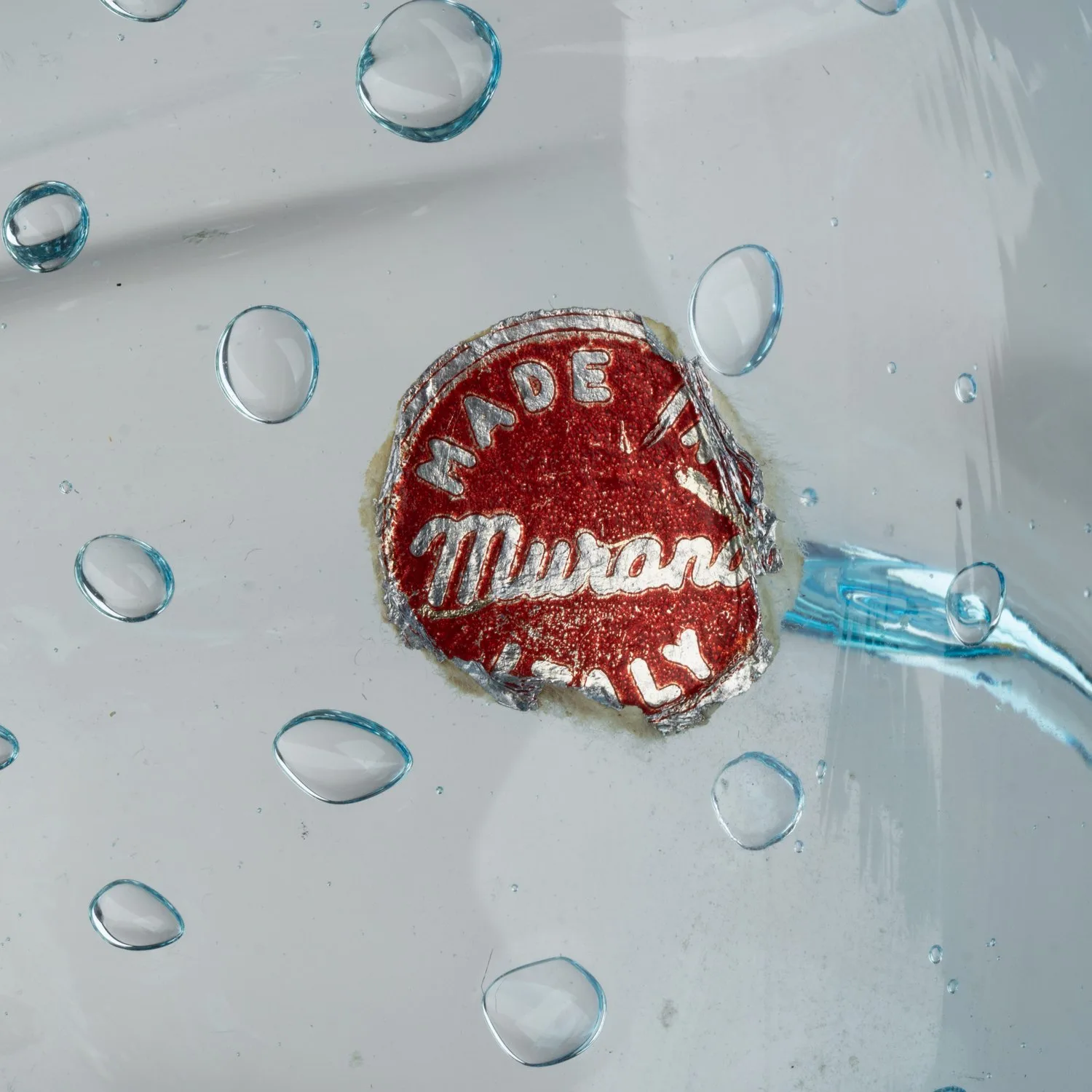 (Мурано Murano) Ваза муранского стекла в технике бульгазе. Италия, Венеция, Мурано, 1970-80-е годы. — фото 5