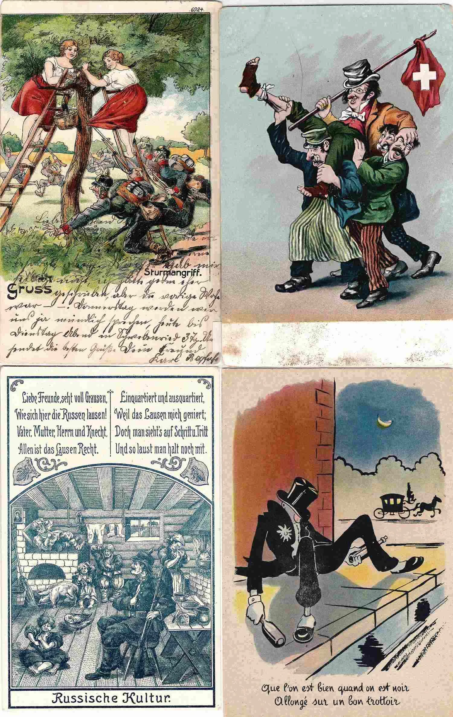 29 открыток «Юмор». Зап. Европа, нач. XX века. — фото 1