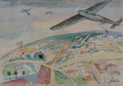 Лабас Александр Аркадьевич. Над городом. 1960-е годы.