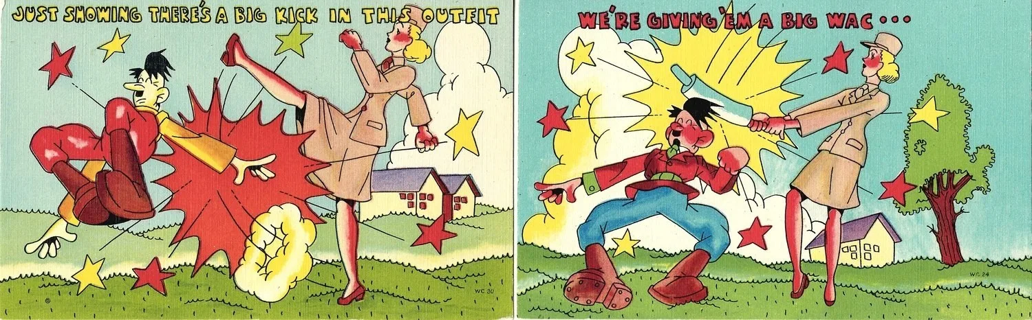 4 открытки «Антигитлеровская пропаганда». США, начало 1940-х годов. — фото 1