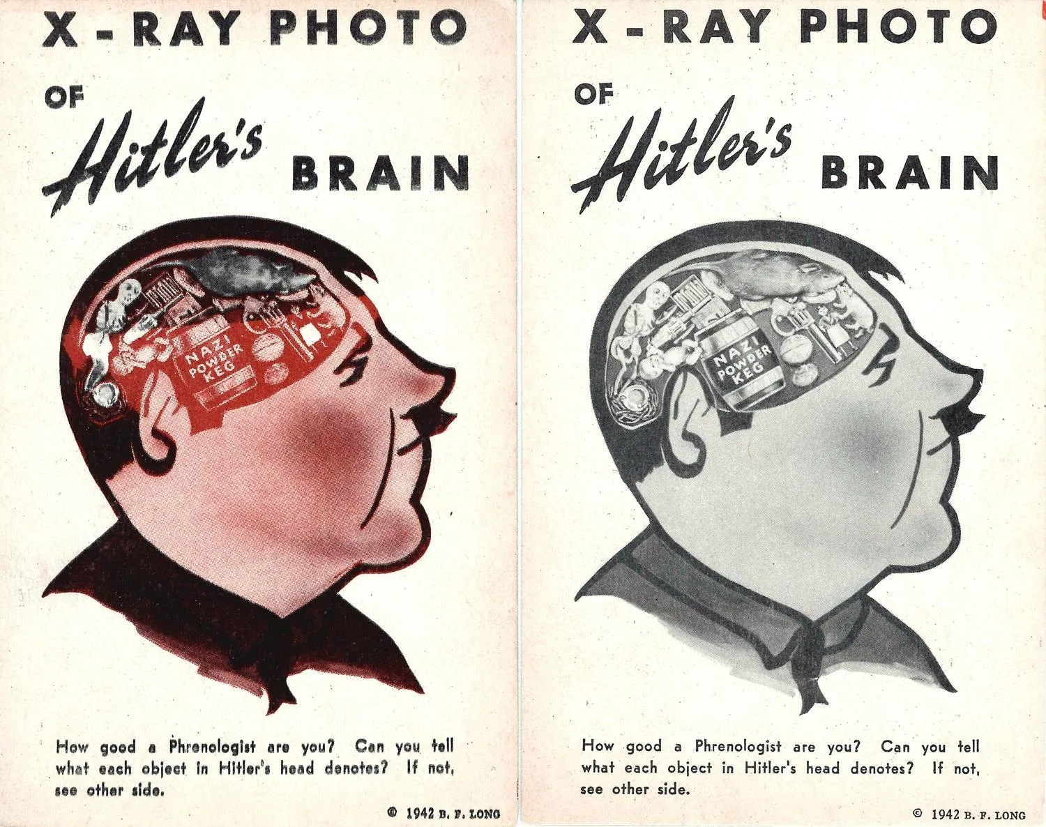 4 открытки «Антигитлеровская пропаганда». США, начало 1940-х годов. — фото 2