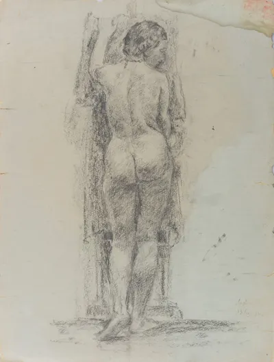 Аветов Михаил Никитич. Натурщица. 1940.