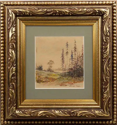 Бенуа Альберт Александрович. Опушка. 1900-е годы.