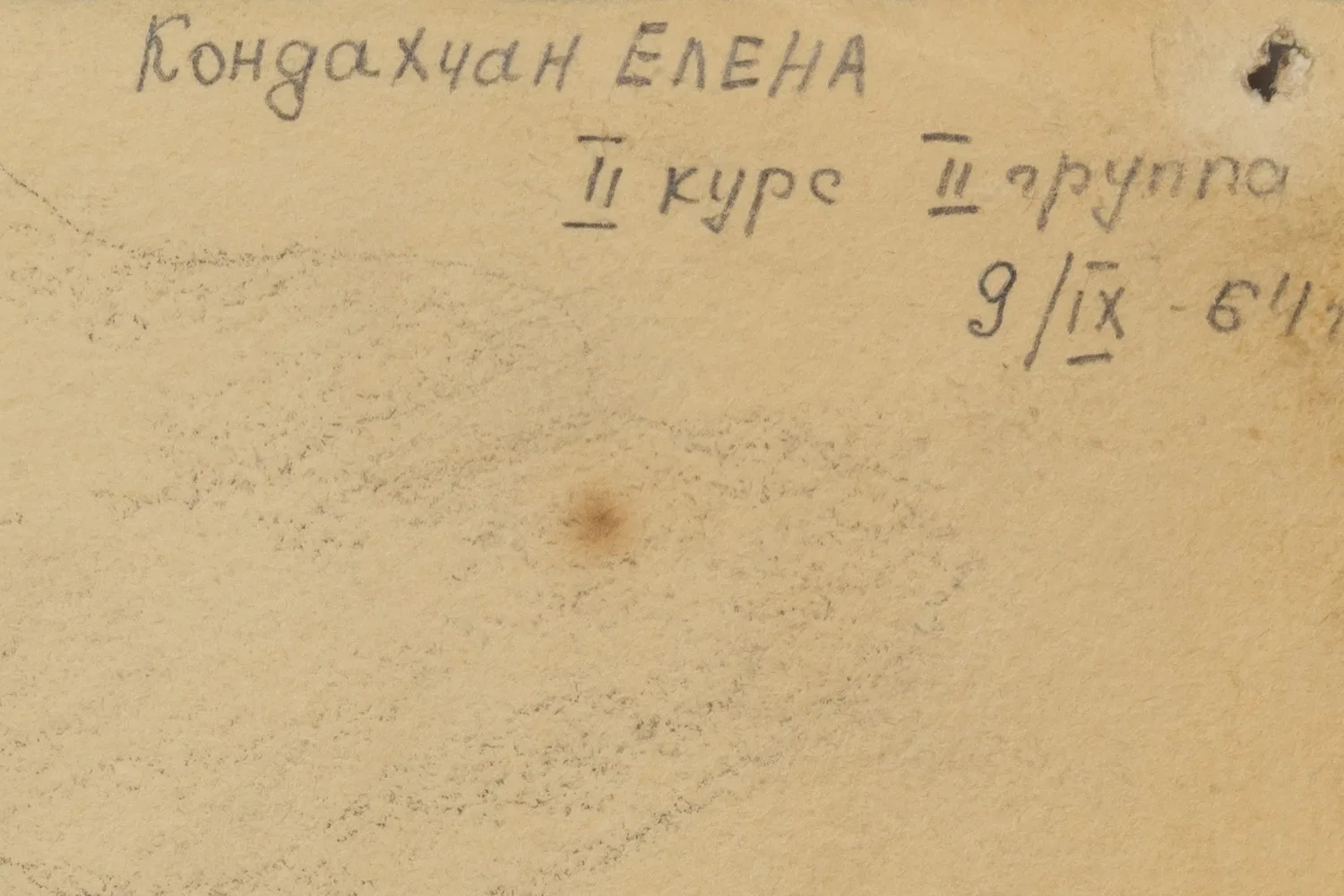 Кондахчан Елена Ервандовна. Лес. Студенческая работа. 1964. — фото 2