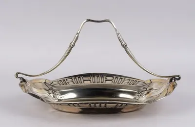 Фруктовница в стиле модерн. Германия, WMF, 1905-1914 годы.
