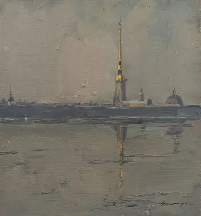Неизвестный художник. "Петропавловская крепость". 1972 г.