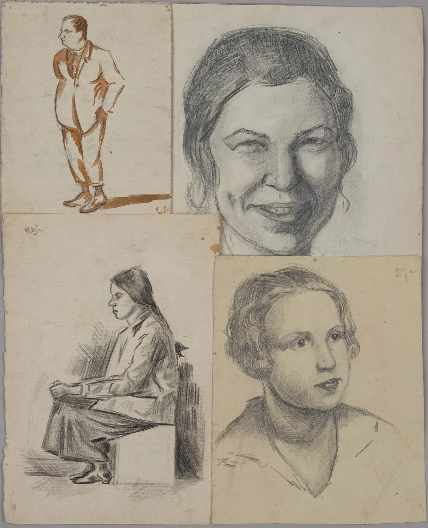 Неизвестный художник. Эскизы. 1920-е годы. — фото 1