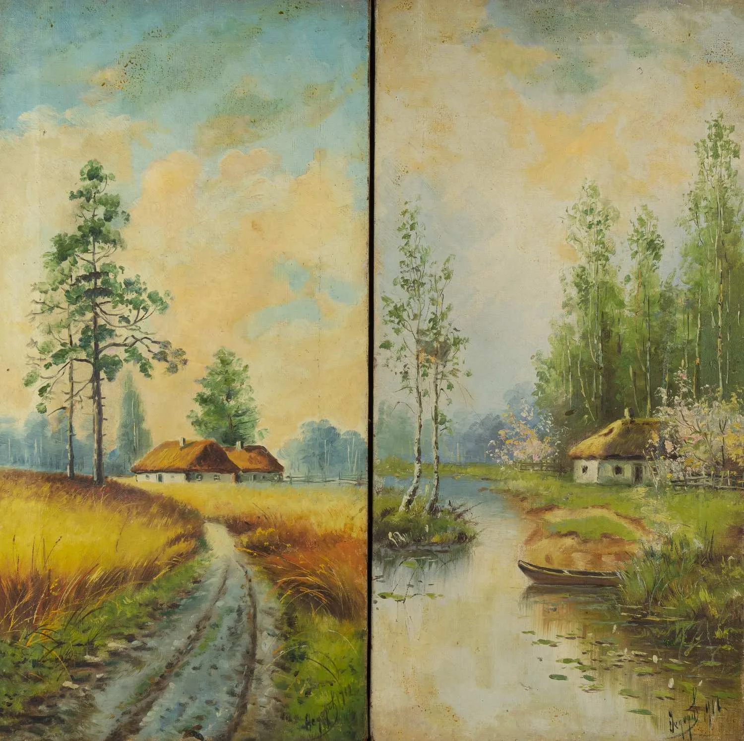 Федоров Василий Герасимович. Хаты. Парная работа. 1912-1916. — фото 1