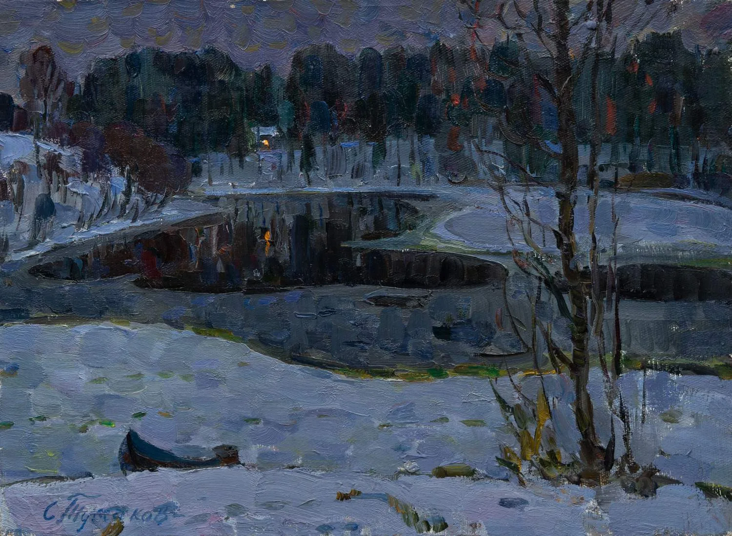 Тумаков Сергей Павлович. Вечер. 1954. — фото 1
