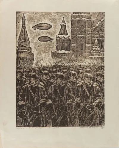 Махонин Фёдор Емельянович. С парада − в бой. 1973.