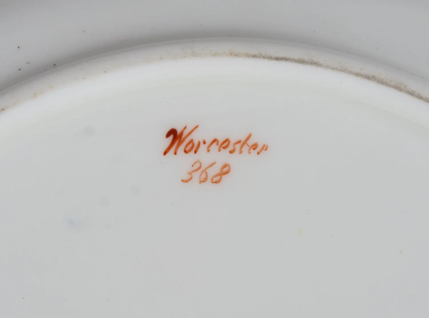 Тарелка Royal Worcester с цветами. Англия, вторая половина XIX века. — фото 5