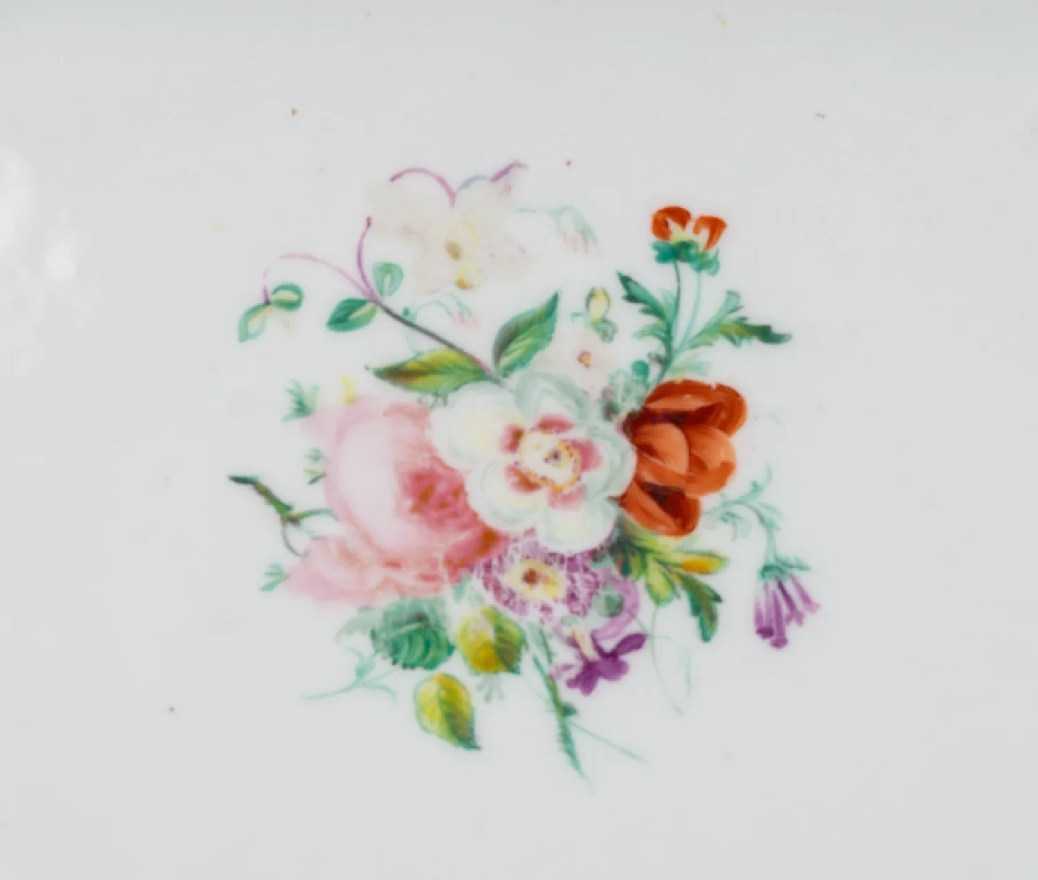 Тарелка Royal Worcester с цветами. Англия, вторая половина XIX века. — фото 2
