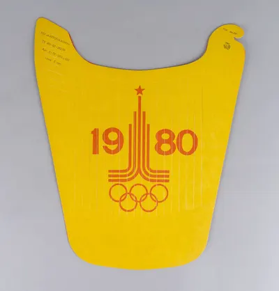 2 картонные складные кепки «Олимпиада 1980». СССР, 1980.