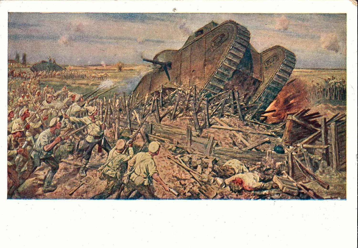 3 художественные открытки «Революция и Гражданская война». СССР, 1929 - 1934 годы. — фото 3
