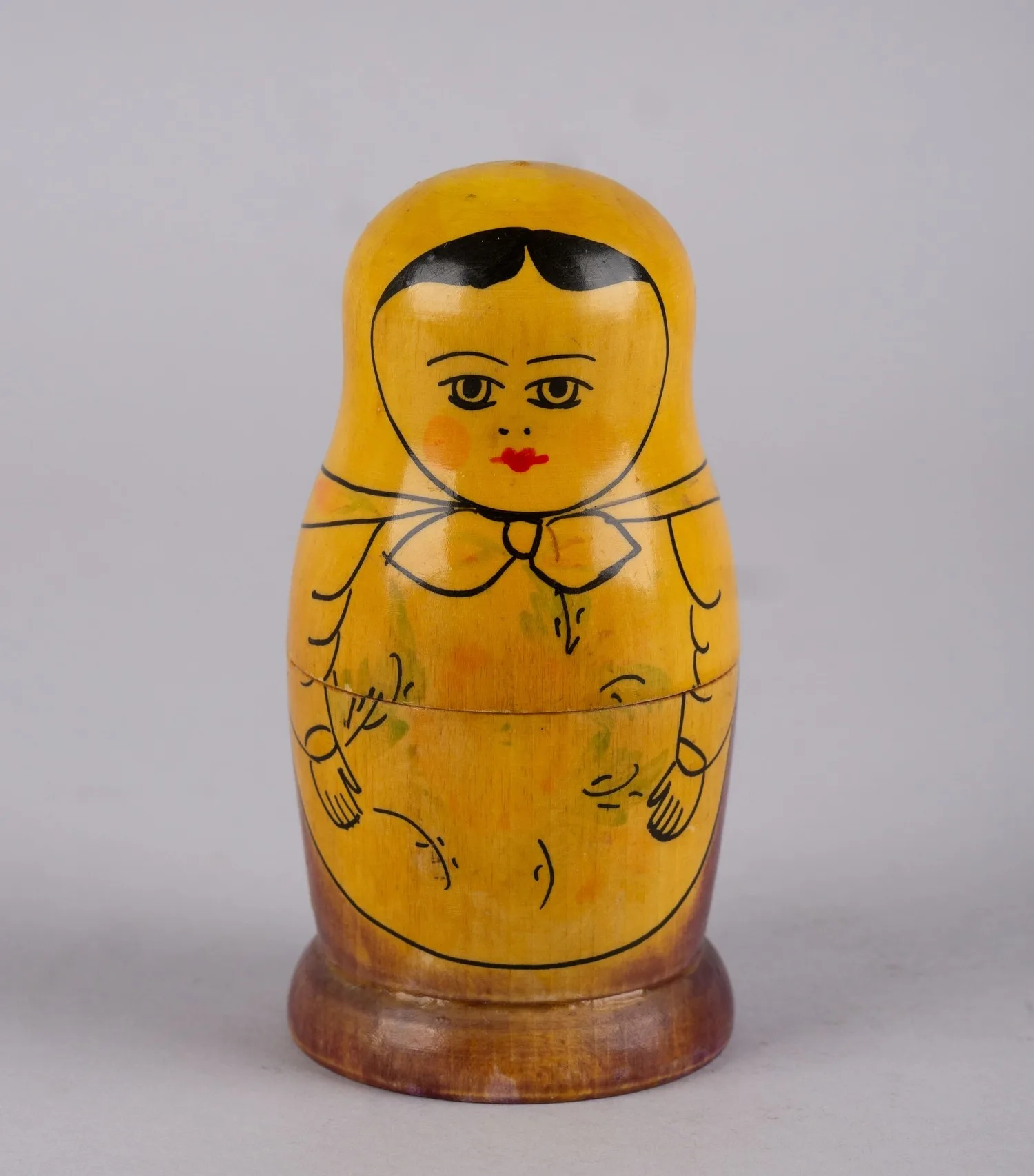 Матрешка трёхместная. СССР, Семенов, Нижегородская область, 1960 - 1970-е годы. — фото 1