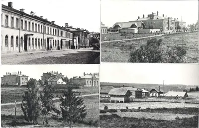 Икша. 4 карточки (без оборотной стороны) «Рукавишниковский приют». Нач. XX века (?).